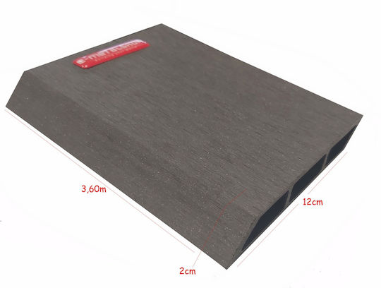 Dedron Garden Fencing Material Oblique Grey 1pcs Gray
