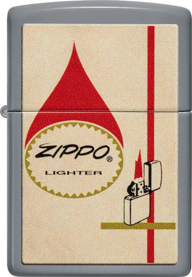 Zippo Flame Αντιανεμικός Αναπτήρας Φλόγας σε Μπεζ χρώμα