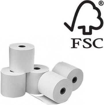 PaperRoll Thermische Kassenrollen Registrierkasse Π57xΔ30mm mit Länge 8m 48gr/m² 1Stück