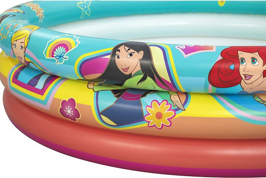 Bestway Children's Round PVC Swimming Pool 200L Inflatable 122x25cm Princess Multicolour