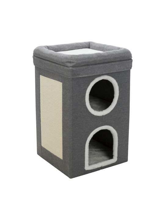 Trixie Saul Tower Cat Scratching Post Cat Tree In Gray Colour 39x39x64 cm