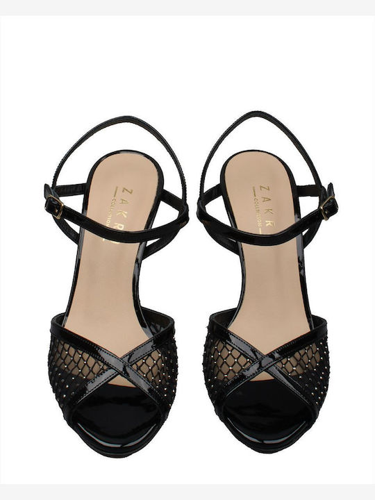 Damen Klappsandalen ZAKRO COLLECTION S703 SS23 Schwarz Schwarz