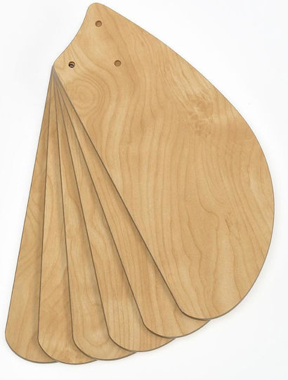 Westinghouse Turbo Swirl Ανεμιστήρας Οροφής 76cm με Φως Light Maple
