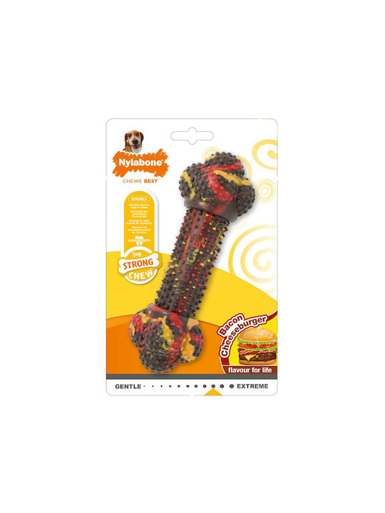 Nylabone Strong Bacon Παιχνίδι Κόκκαλο Μασητικό από Καουτσούκ Small Nylabone Strong Bacon Παιχνίδι Κόκκαλο Μασητικό από Καουτσούκ Small