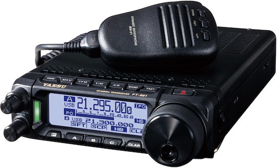 Yaesu FT-891 Безжичен Трансивър VHF Marine 100W с Монохромен Екран В Черен Цвят