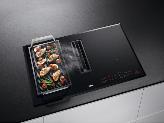 AEG 6000 ExtractorHob Combo Induction Cooktop Autonomous with Hood 78x52εκ.