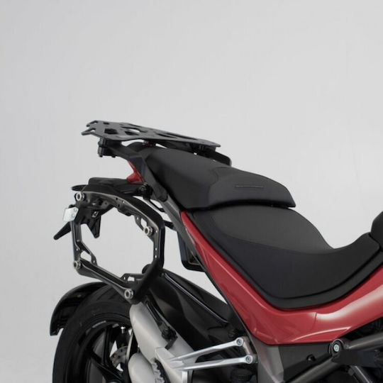 SW-Motech Trax Adv Σετ Πλαϊνές Βαλίτσες Μοτοσυκλέτας Αλουμινίου 45lt σε Μαύρο Χρώμα