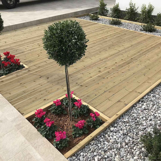 Polkky Дървен материал за градински под от Дървο 450x12бр 1бр