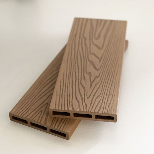 Showood WPC Cap for Garden Flooring Light Brown 12x2cm