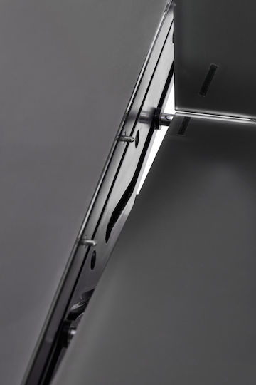 Silvestro Table Dining Room Extendable Wooden Dark Grey / Black 180(+40)x89x75cm