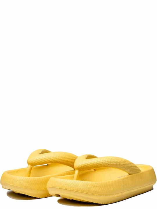 D.Franklin Women's Flip Flops Yellow NVK33409-0006