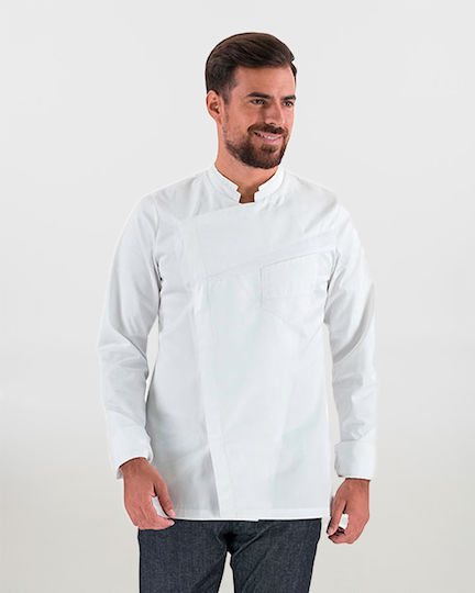 Lafont Haina Bucătar 100% Bumbac Bărbat Alb cu Mânecă lungă Lemongrass