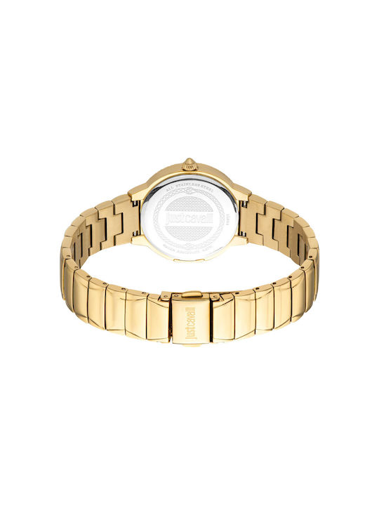 Just Cavalli Uhr mit Gold Metallarmband