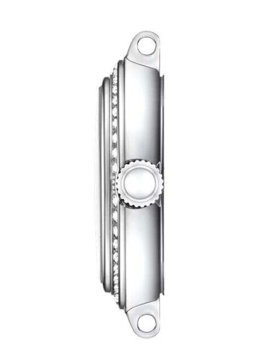 Tissot Bellissima Γυναικείο Ρολόι Μπαταρίας με Ασημί Μεταλλικό Μπρασελέ