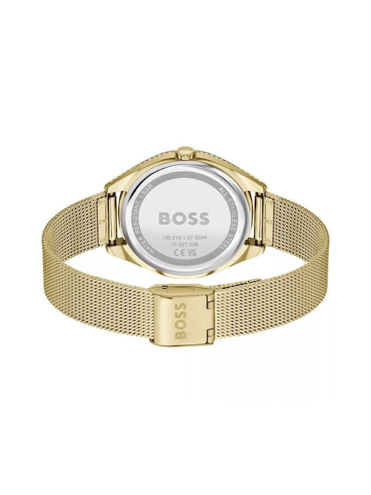 Hugo Boss Watch with Gold Metal Bracelet