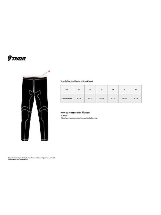 Thor Sector Atlas Motocross Pants Schwarz