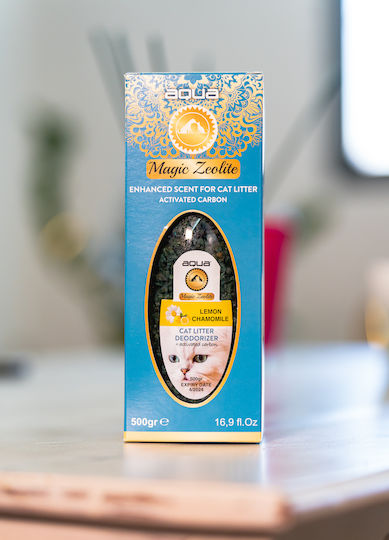 Aqua Pet Magic Zeolite Αρωματικό Τουαλέτας Γάτας Lemon Chamomile 1τμχ 500gr Lemon Chamomile