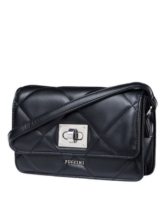 Puccini Damen Tasche Schulter Schwarz