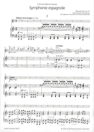 Breitkopf & Hartel pentru Instrumente cu coarde / Orchestra / Vioară