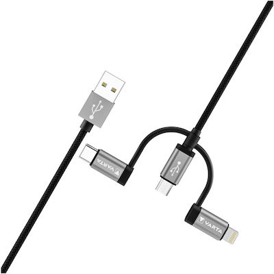 Varta Regular USB to Lightning / Type-C / micro USB 2m Cable