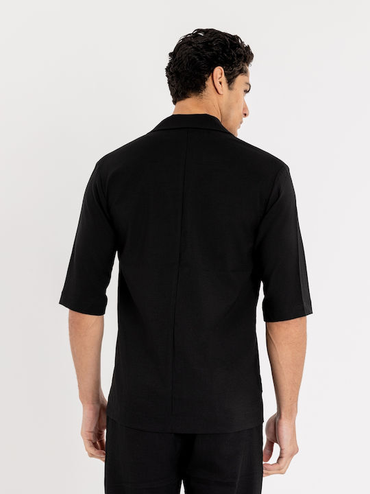 Vittorio Artist Santo Overshirt Schwarz