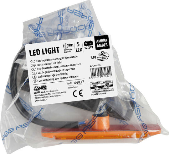 Lampa Truck Volume Lights 1pcs 96x20mm 12 / 24V - Orange L9703.2