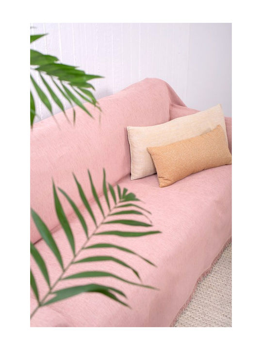 Naf Naf 358/21 Three-Seater Sofa Throw Chenille 180x300cm Powder