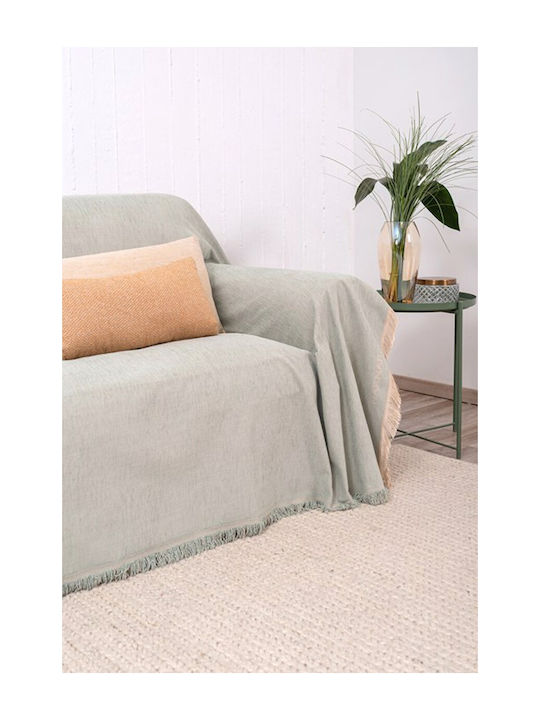 Naf Naf 358-26 Ριχτάρι Πολυθρόνας Chenille 180x180εκ. Mint
