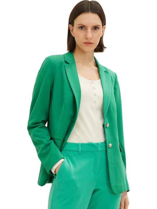 Tom Tailor Γυναικείο Σακάκι Vivid Leaf Green