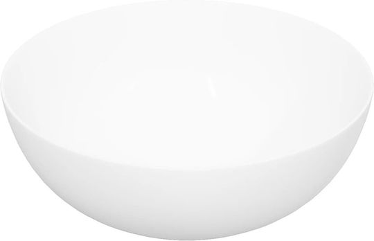 vidaXL Επικαθήμενος Νιπτήρας Κεραμικός 36x36x15cm Λευκός