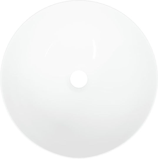 vidaXL Επικαθήμενος Νιπτήρας Κεραμικός 36x36x15cm Λευκός