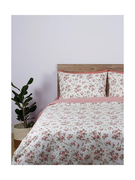 Sunshine 929 Σετ Μαξιλαροθήκες με Φάσα Pink 50x70εκ.