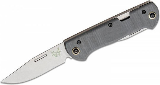 Benchmade Weekender Taschenmesser Grau mit Scheide