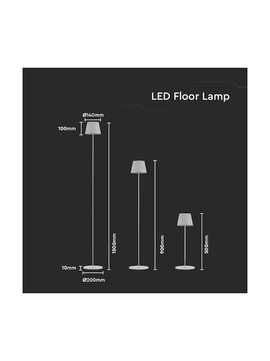 V-TAC Φωτιστικό Κολωνάκι LED Εξωτερικού Χώρου 4W με Θερμό Λευκό Φως IP54 Λευκό