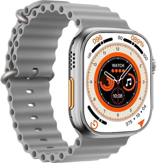 XO M8 Pro Smartwatch with Heart Rate Monitor (Silver)