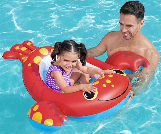 Bestway Παιδική Φουσκωτή Βάρκα Κόκκινη 114x116εκ. Αστακός