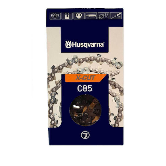 Husqvarna X-Cut C85 Chainsaw Chain with Pitch 3/8", Gauge .058"-1.5mm & Number of Guides 56E