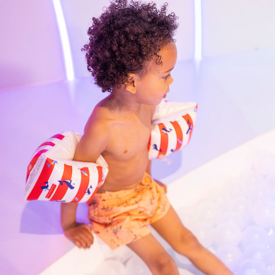 Swim Essentials Swimming Armbands from Non-Toxic PVC 0-2 years 14x17cm. Red