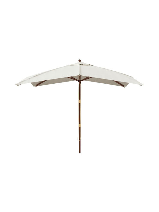Round Wooden Beach Umbrella F3xY2.73m