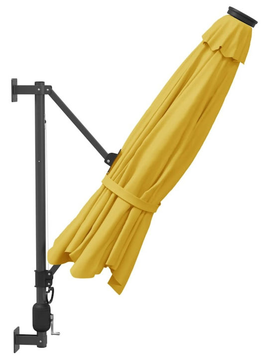 Umbrelă De Perete Rotundă Din Aluminiu Galbenă Φ2.9m