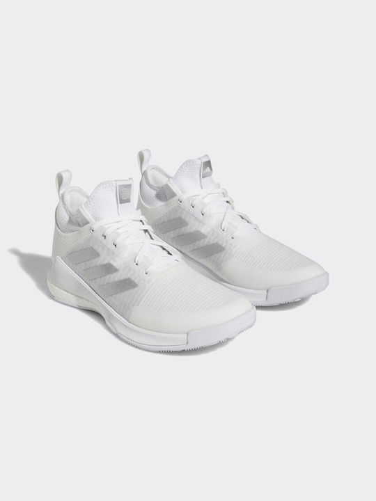 Adidas Crazyflight Mid Αθλητικά Παπούτσια Βόλεϊ Cloud White / Silver Metallic / Grey One