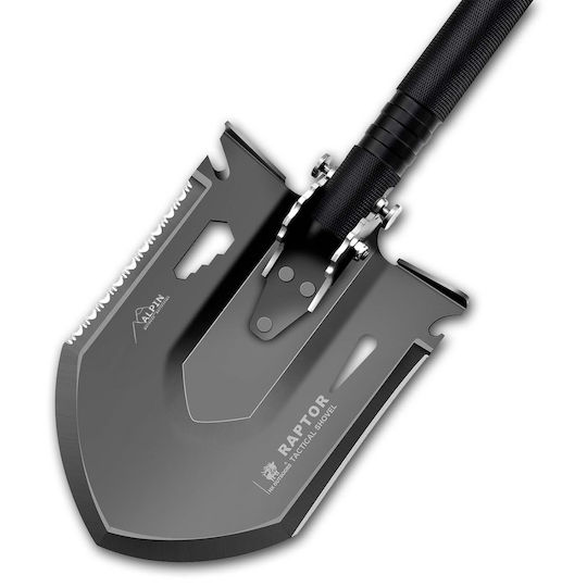 Alpin 440C Folding Shovel Survival Kit 15.8cm 99-in-1 Gray
