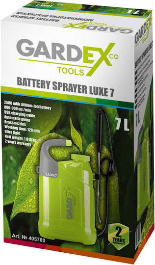 Pressure Sprayer Battery with Capacity 7lt