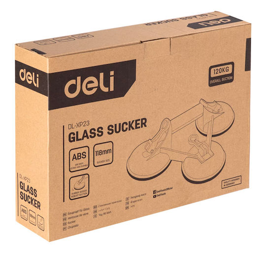 Deli ABS Triple Work Suction Cup 118mm with Max Lifting Weight 120kg