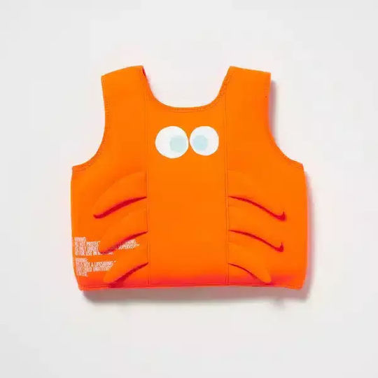 Sunnylife Kids' Life Jacket Neoprene Orange Sonny the Sea Creature