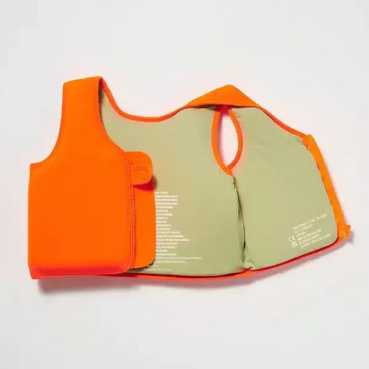 Sunnylife Kids' Life Jacket Neoprene Orange Sonny the Sea Creature