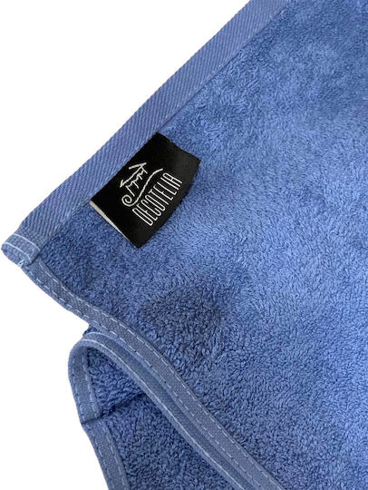 Decotelia Set 12 Hotel Bathroom Towels 140x70 cm 500gsm Light Blue