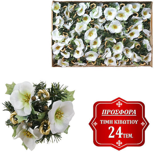 Marhome Christmas White Candlestick 99cm 99-00-17318 WHITE