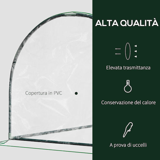 Outsunny 845-305V02 Acoperire Sera 2x1x0.8m