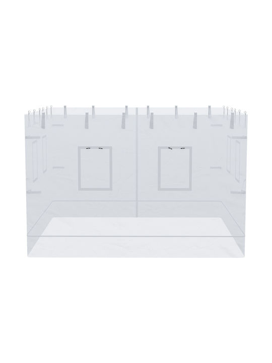 Outsunny Gazebo Grădină Gazebo Alb x3m